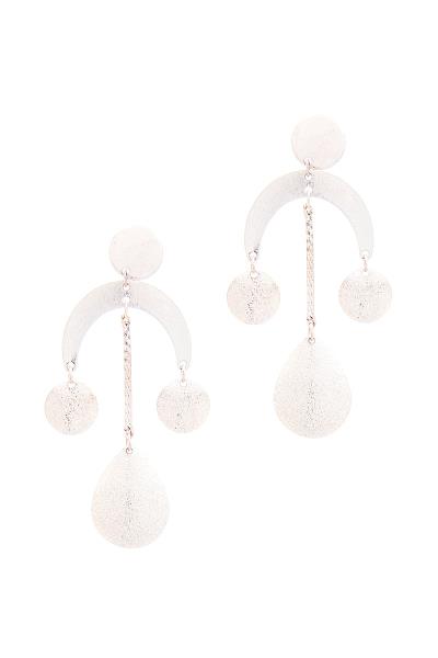 Modern Metal Dangle Earring