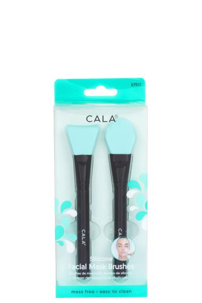 SILICONE FACIAL MASK BRUSH 2 PCS BLACK