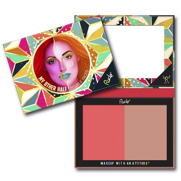 RUDE My Other Half Shade Face Palette Double Faced