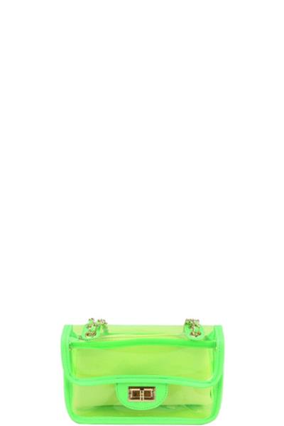 2IN1 Fashion Transparent Clutch Bag Mini Bag Set