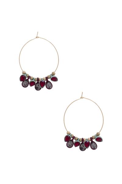 Smooth Texture Teardrop Dangle Earring