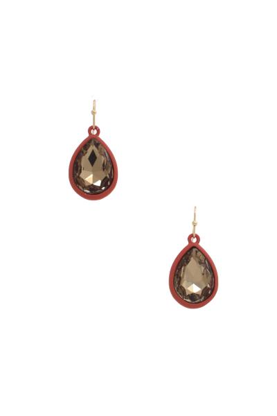 Two Tone Teardrop Earring