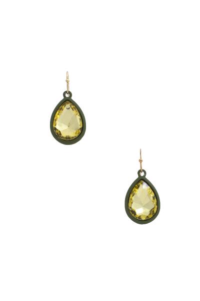 Two Tone Teardrop Earring