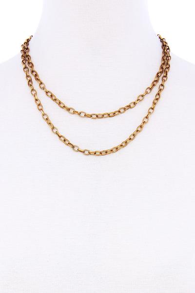 Double Layer Chain Necklace