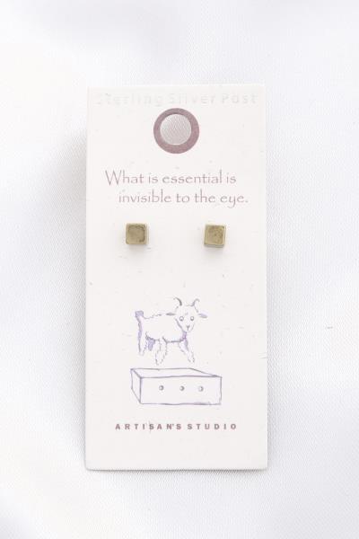 Dainty Square Stud Earring