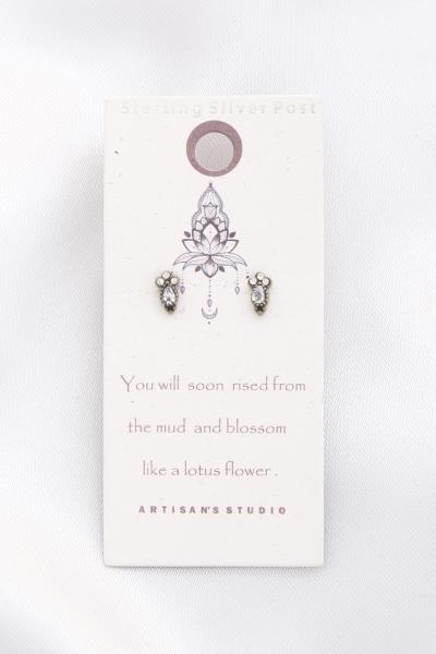 Dainty Crystal Stud Earring