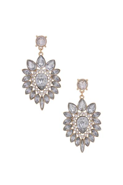 Marquise Teardrop Rhinestone Earring