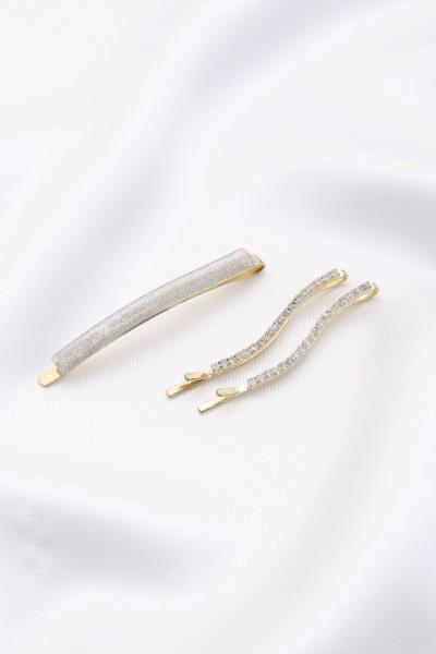 Shimmer Rhinestone Hair Pin Set