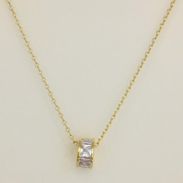 RHINESTONE CHARM NECKLACE