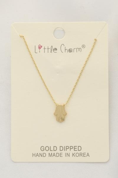 HAMSA HAND CHARM GOLD DIPPED NECKLACE