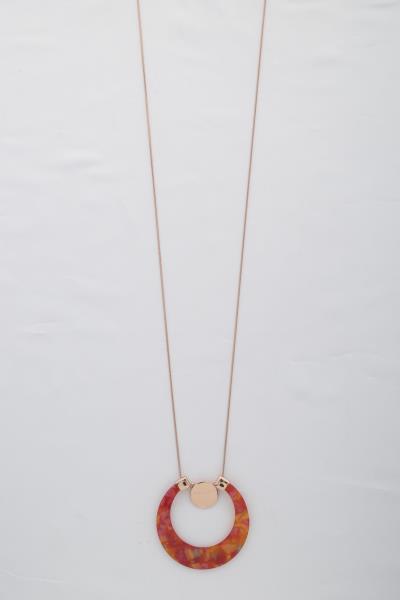Acetate Pendant Necklace