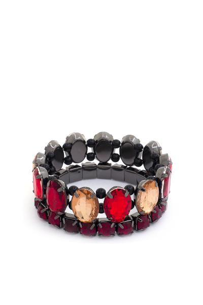 Oval Crystal Bracelet Set