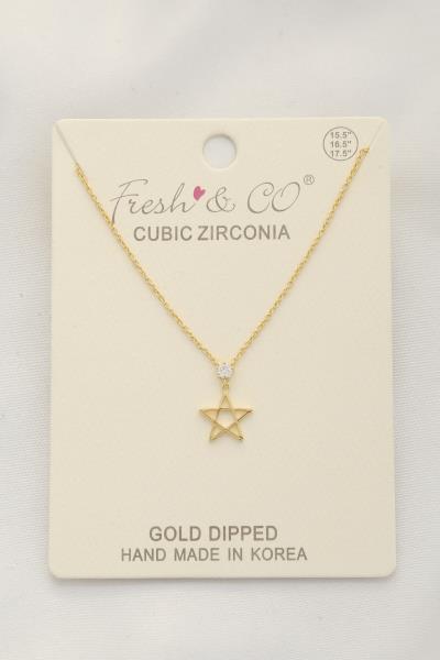 STAR CHARM GOLD DIPPED NECKLACE