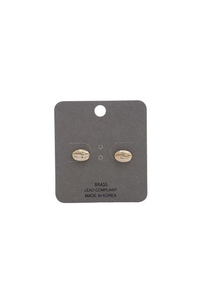 Cowrie Shell Metal Earring
