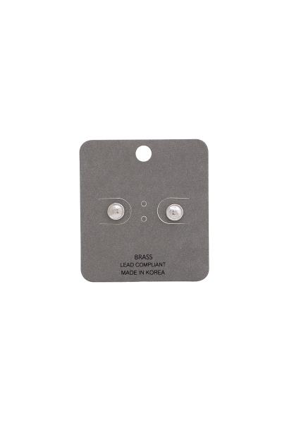 Round Metal Stud Earring