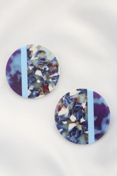 Acetate Round Earring