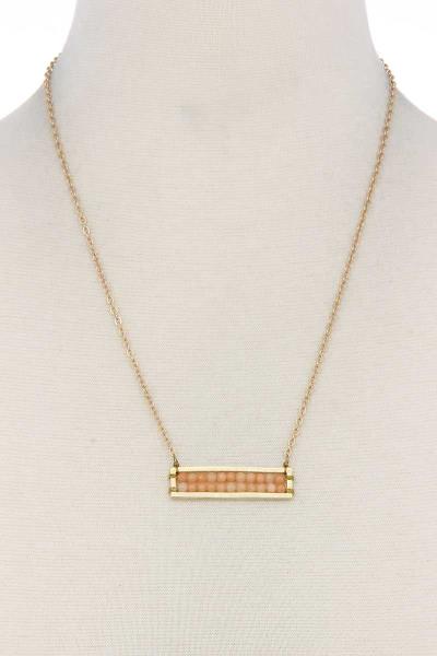 FASHION PEARL PLATE NECKLACE