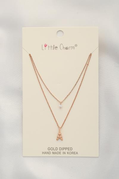 IFIEL TOWER CHARM LAYERED NECKLACE