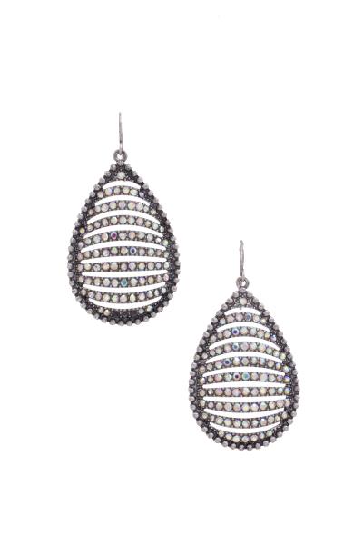 Rhinestone Teardrop Dangle Earring