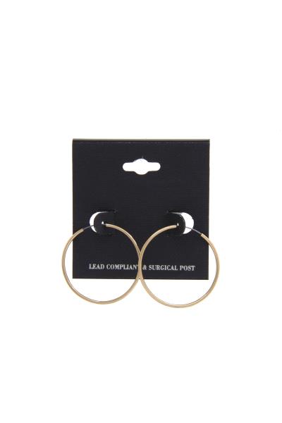 THIN INFINITY HOOP EARRING