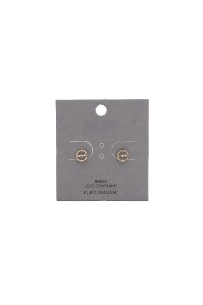 Dainty Negative Circle Earring