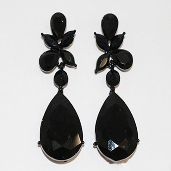 Teardrop Rhinestone Dangle Earring