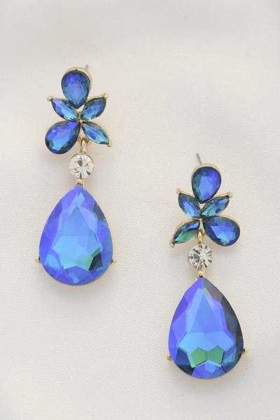 Teardrop Rhinestone Dangle Earring