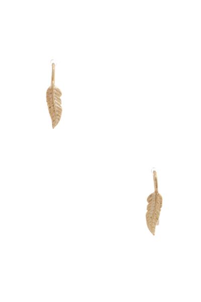 Leaf Charm Dangle Earring
