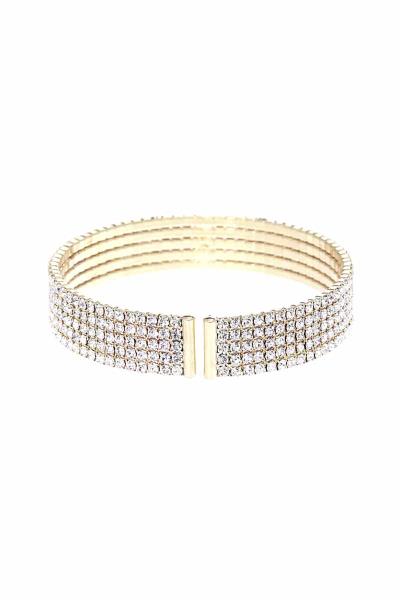 Pave Rhinestone Cuff Bracelet