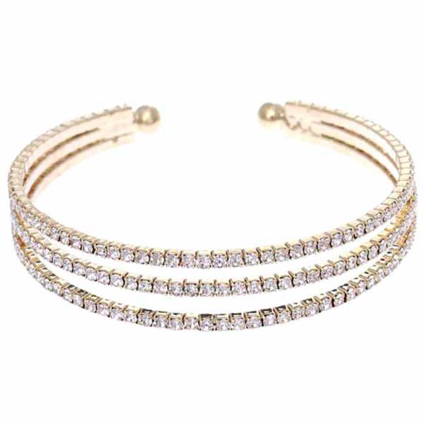 RHINESTONE CUFF BRACELET
