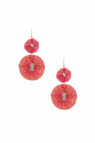 Ruffle Dangle Earring