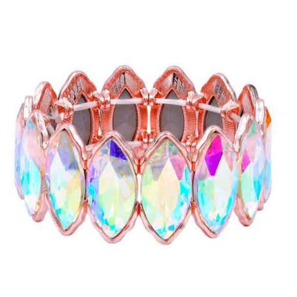 FASHION OVAL RHINESTONE STYLE BRACELET