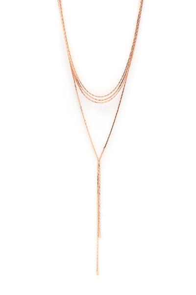 Layered Y Shape Necklace