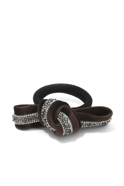 RHINESTONE BOW KNOT HAIR TIE