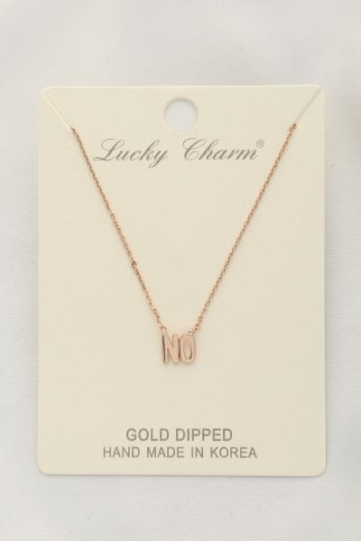 NO CHARM GOLD DIPPED NECKLACE