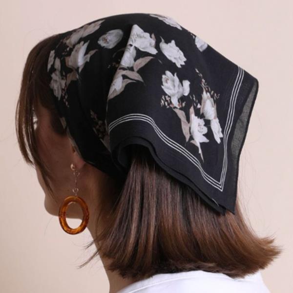 ORCHID FLOWER BANDANA FACE MASK