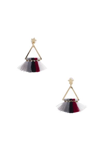 Triangle Tassel Earring