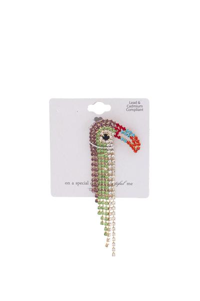 BIRD RHINESTONE BROOCH
