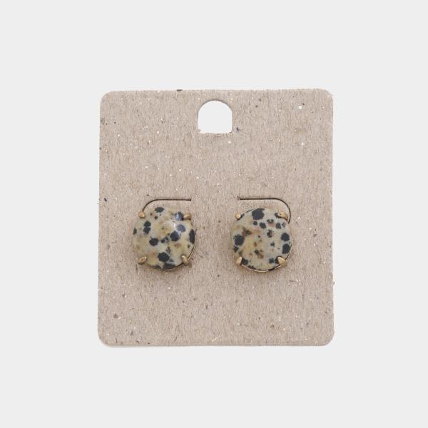Round Stud Earring