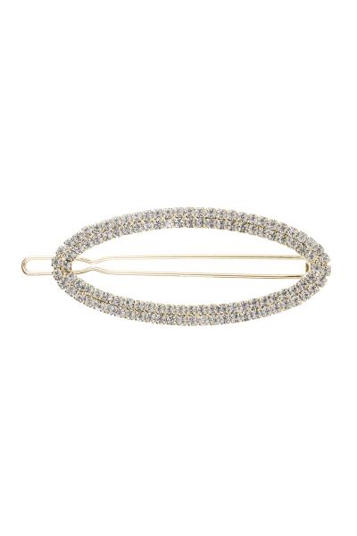 RHINESTONE 2ROW OVAL SHAPE PIN
