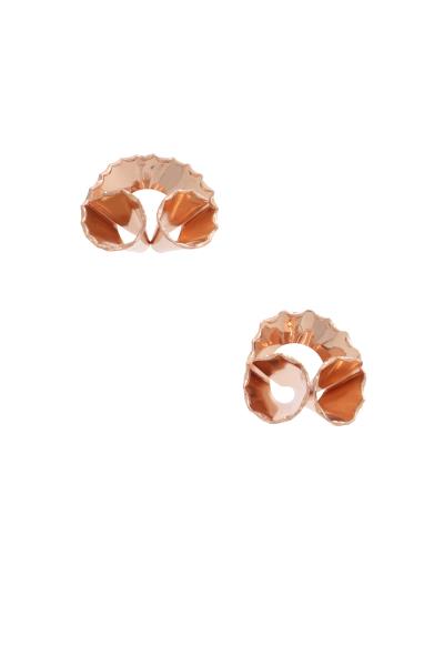 Ruffle Metal Earring