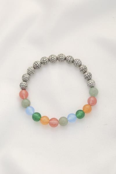 HEART PATTERN BEADED BRACELET