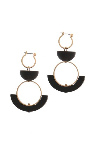 Geometric Shape Drop Earring