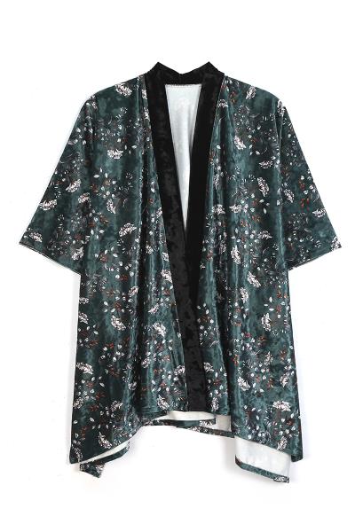 FLOWER PRINT KIMONO