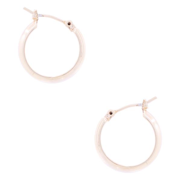 BASIC METAL MINI HOOP EARRING