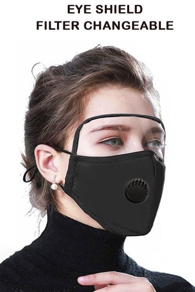Breathable Velvet Face Mask with Eyes Shield 12 Pcs