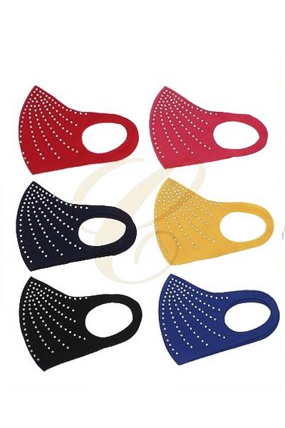 Rhinestone Deco Face Mask Assorted Color