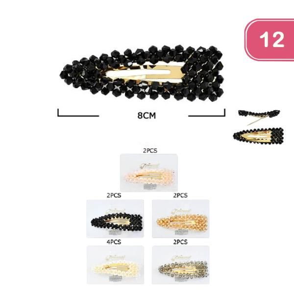 Glass Bead Hair Pin (12 Units)