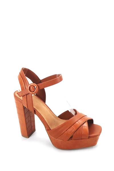 MODERN STYLISH CROC HIGH HEELS