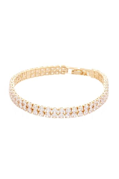 Classic Basic 2 Line Rhinestone Bracelet